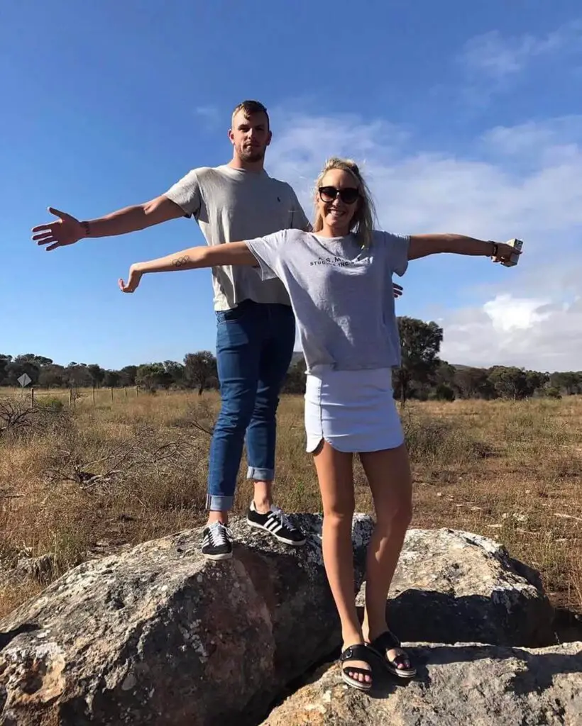 Kyle Chalmers with GF Madi Wilson