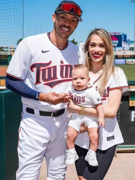 Carlos Correa With Wife & Son