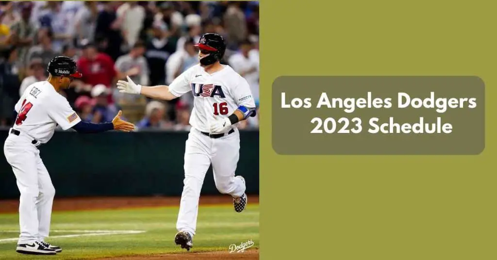 Los Angeles Dodgers 2023 MLB TV Schedule