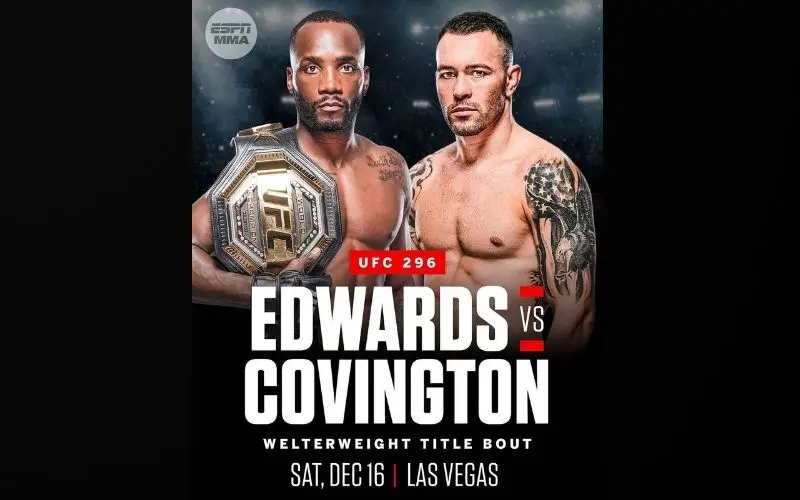 UFC 296 Edwards Vs. Covington 2023